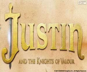 yapboz Film logosu Justin ve cesaret şövalyeleri